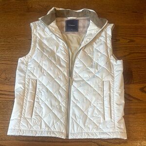 Vineyard Vines White Quilted Vest